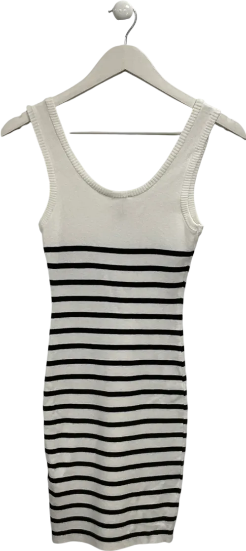 4th & Reckless Cream Knitted Scoop Neck Mini Dress UK 12