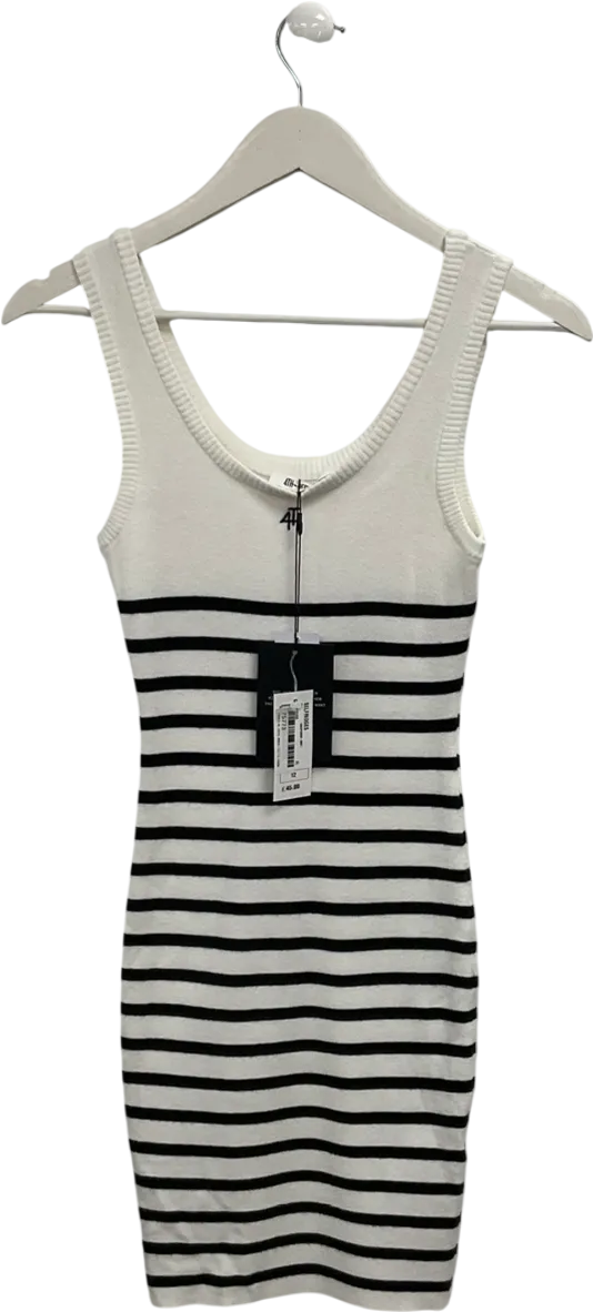 4th & Reckless Cream Knitted Scoop Neck Mini Dress UK 12