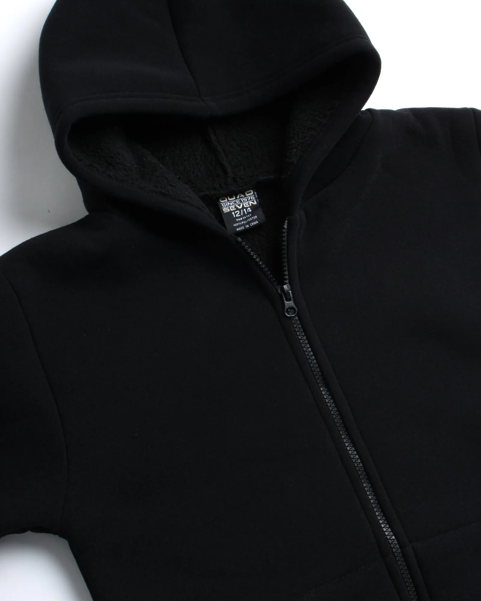 Boys Sweatshirt – Heavyweight Sherpa Fleece Lined Zip Hoodie Sweatshirt (Size: 8-18) - ZB138