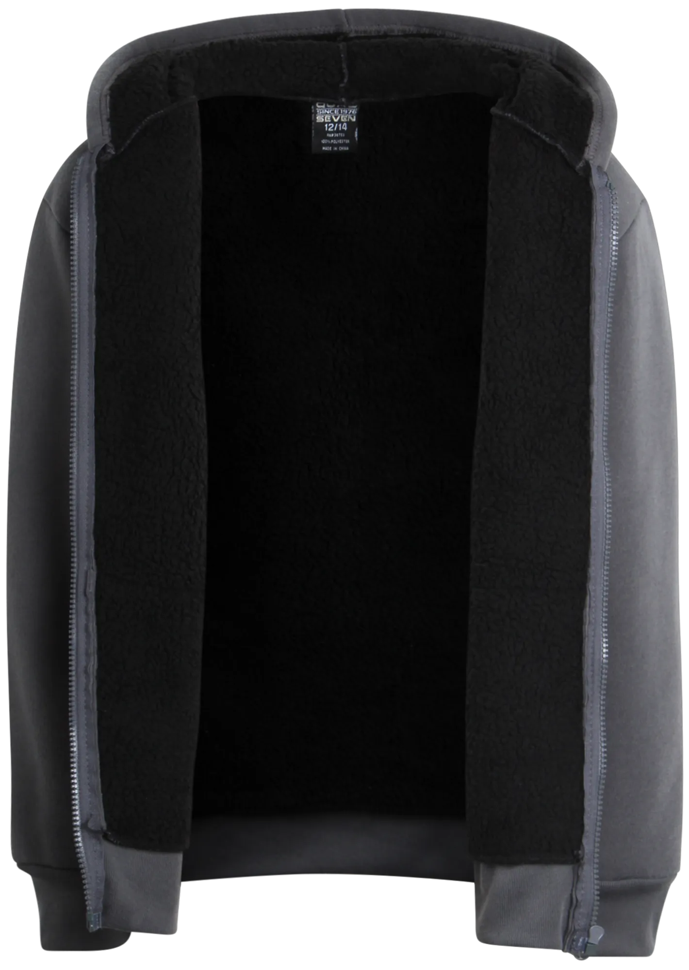 Boys Sweatshirt – Heavyweight Sherpa Fleece Lined Zip Hoodie Sweatshirt (Size: 8-18) - ZB138