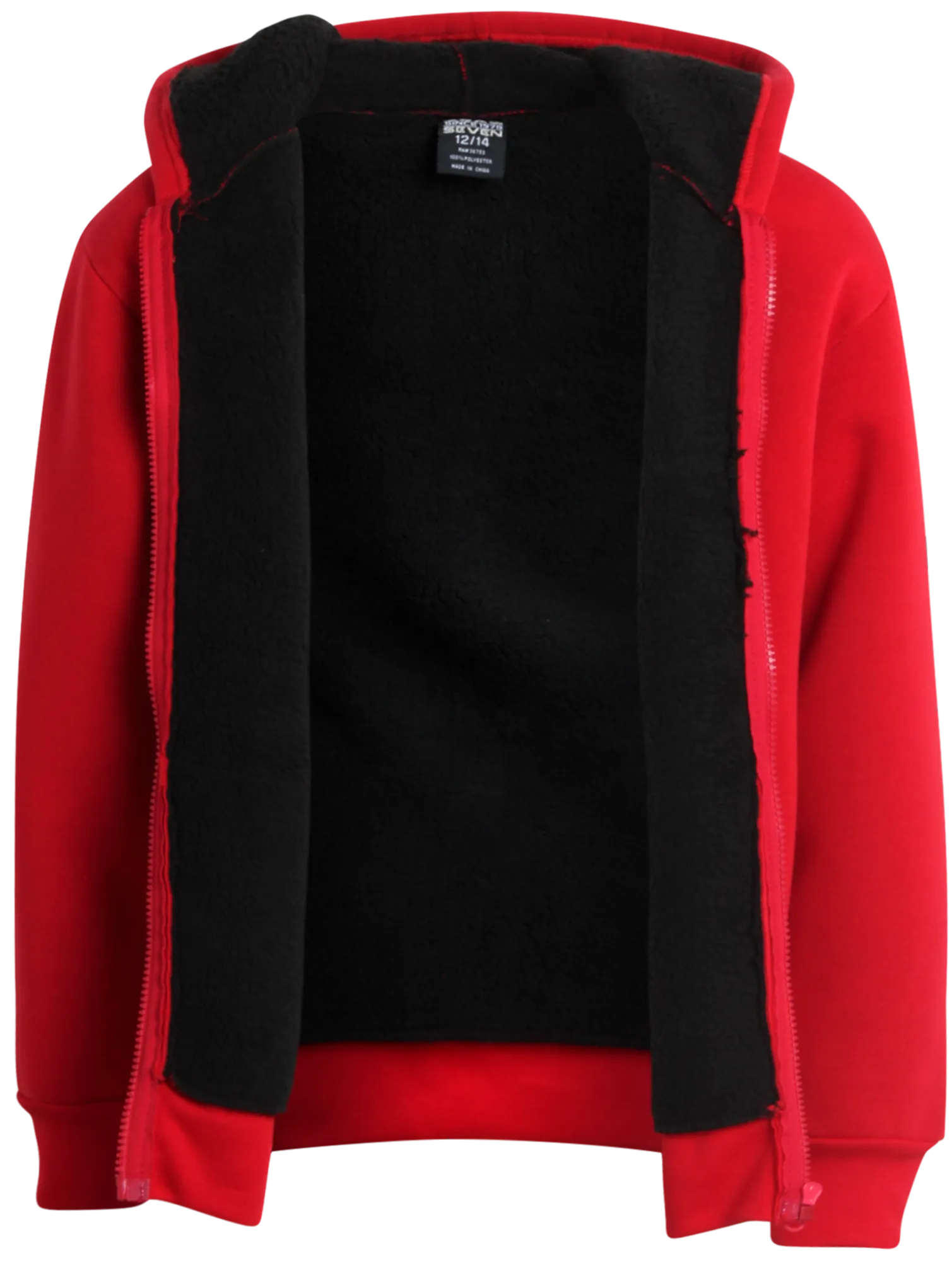 Boys Sweatshirt – Heavyweight Sherpa Fleece Lined Zip Hoodie Sweatshirt (Size: 8-18) - ZB138