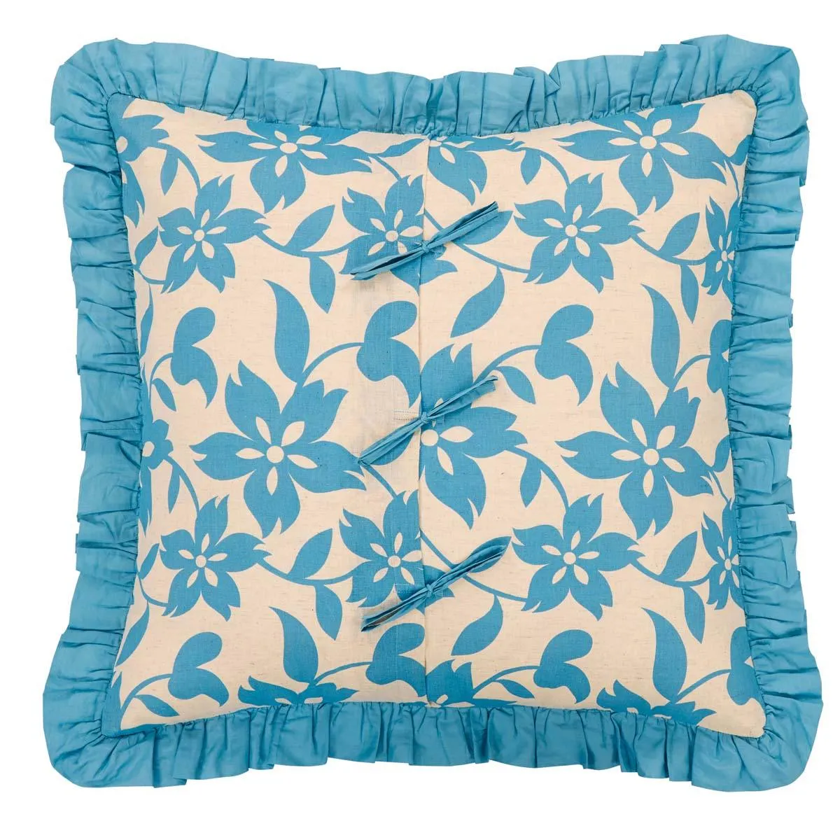 Briar Azure Quilted Euro Sham 26x26 VHC Brands