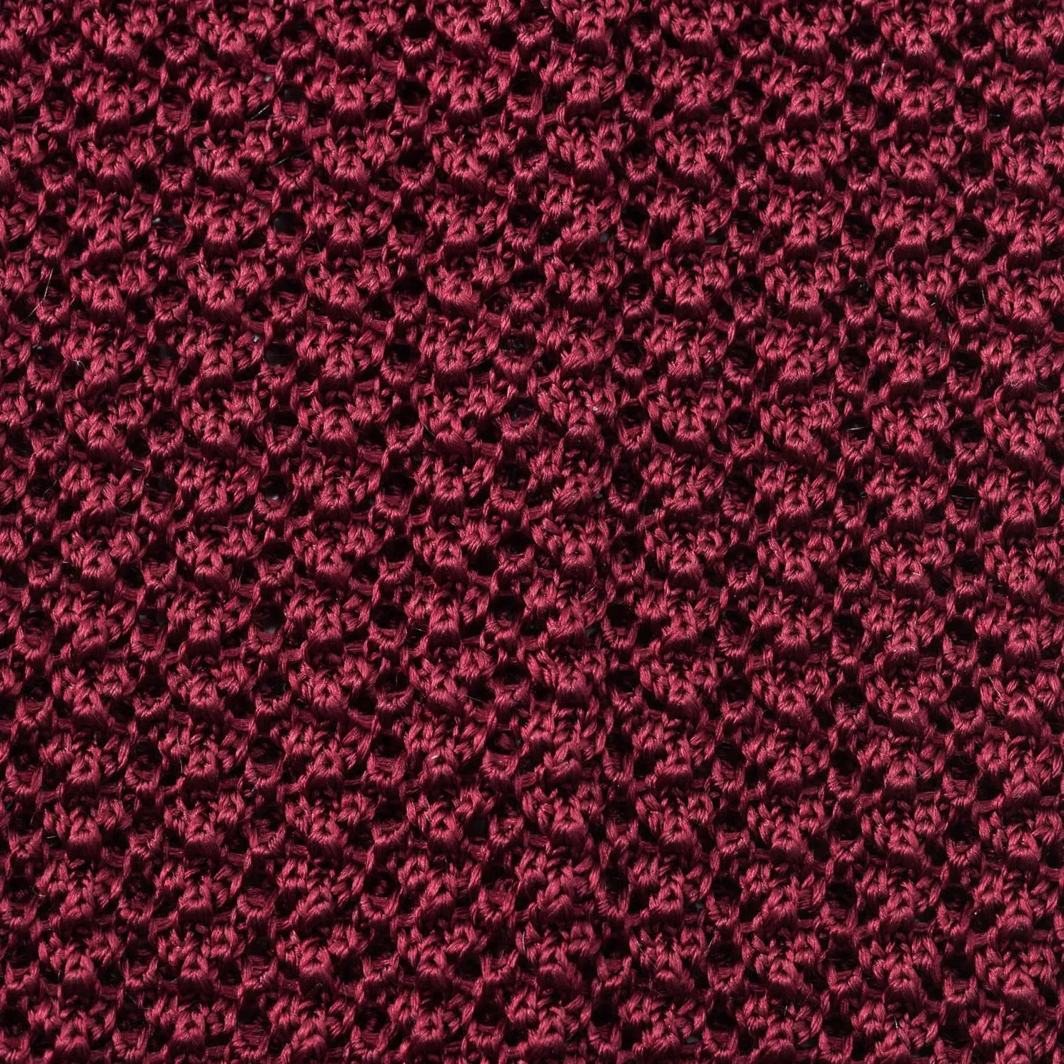 Burgundy Silk Knit Tie