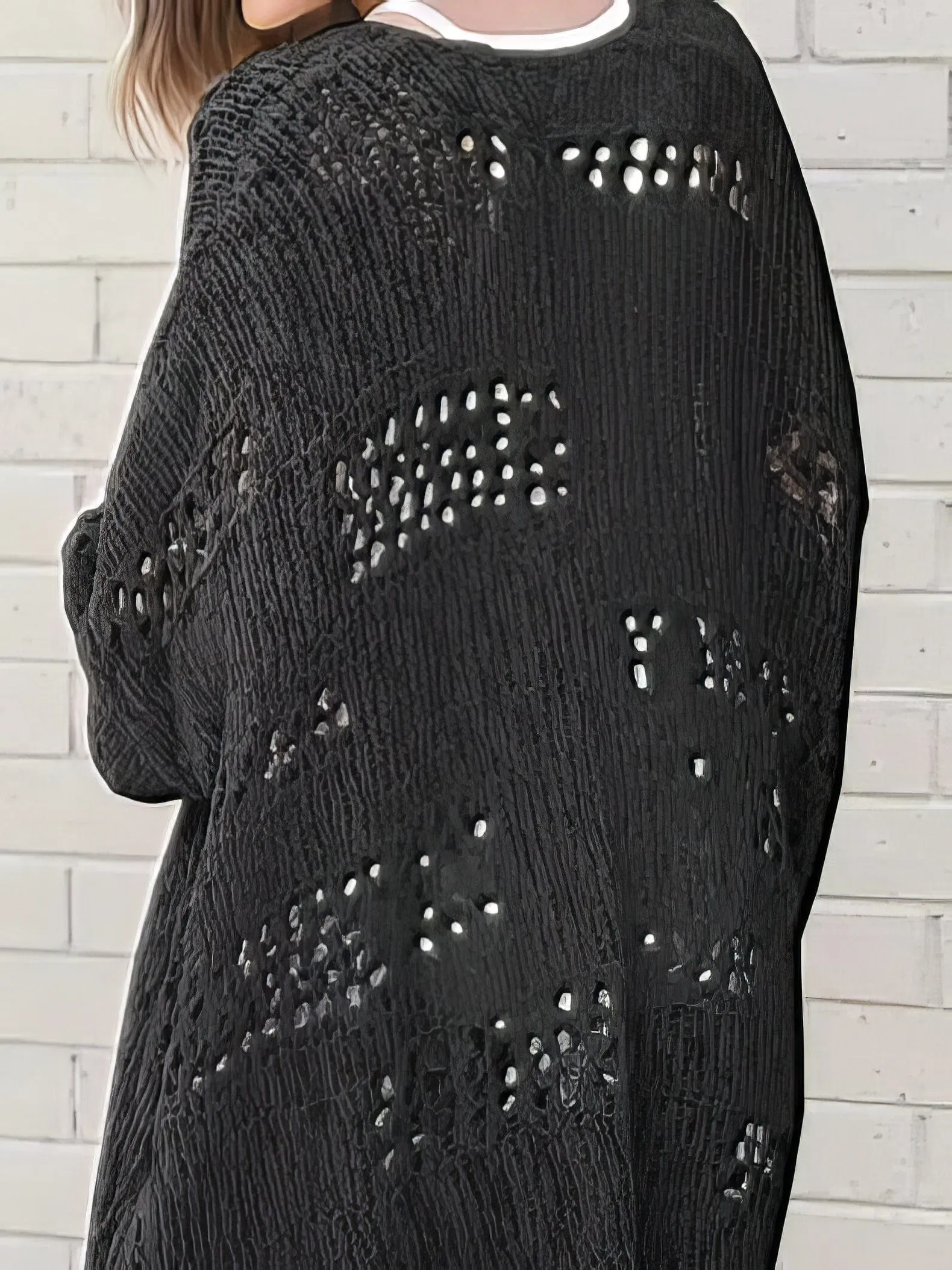 Buttonless Knit Cardigan