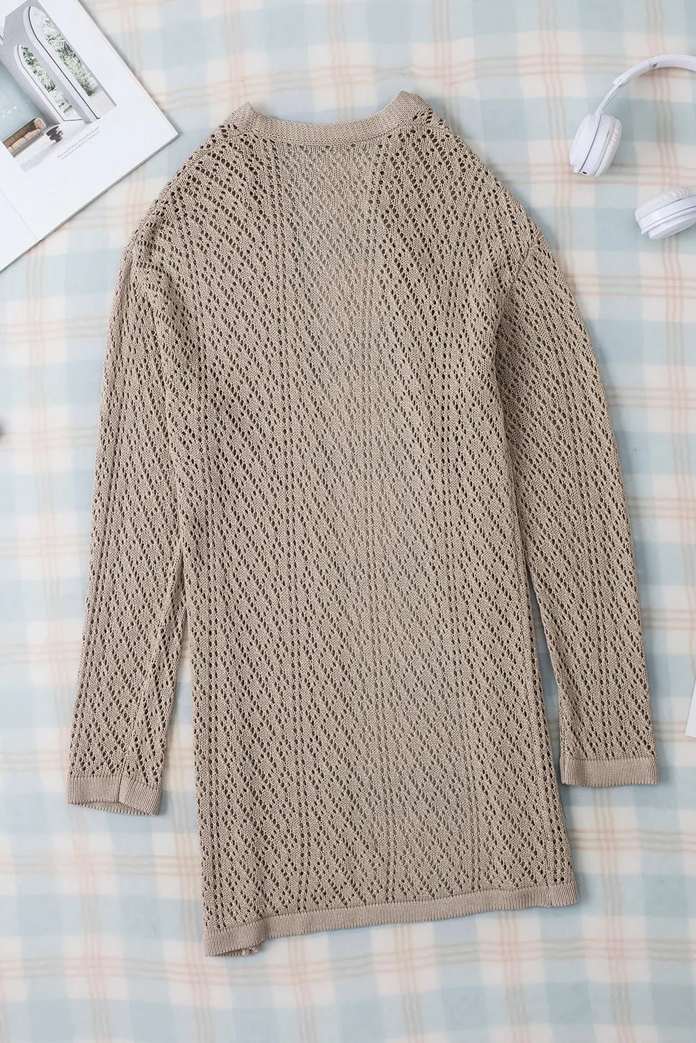 Buttonless Knit Cardigan