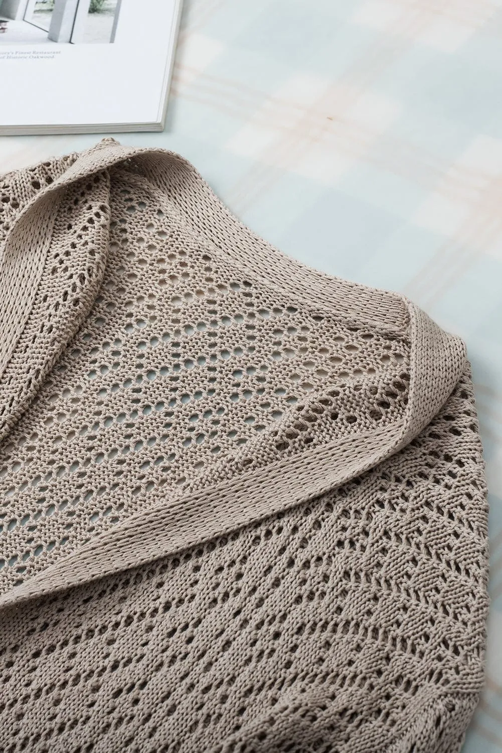 Buttonless Knit Cardigan