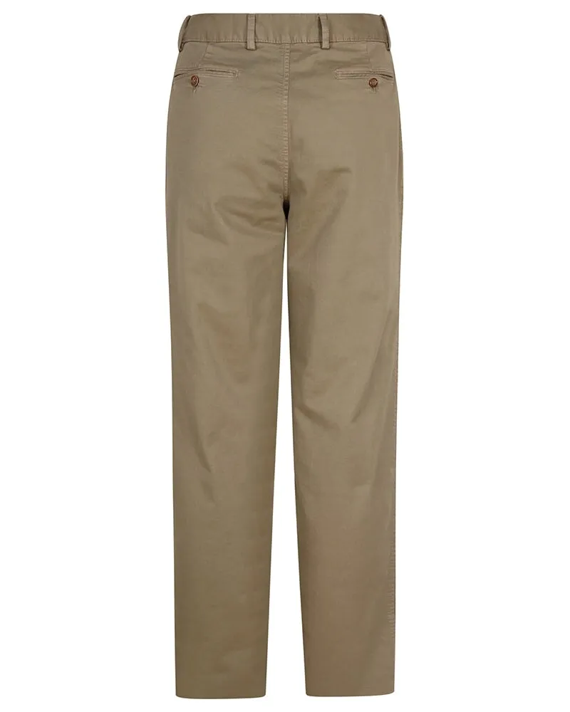 Chino buks, sandfarvet m. stretch