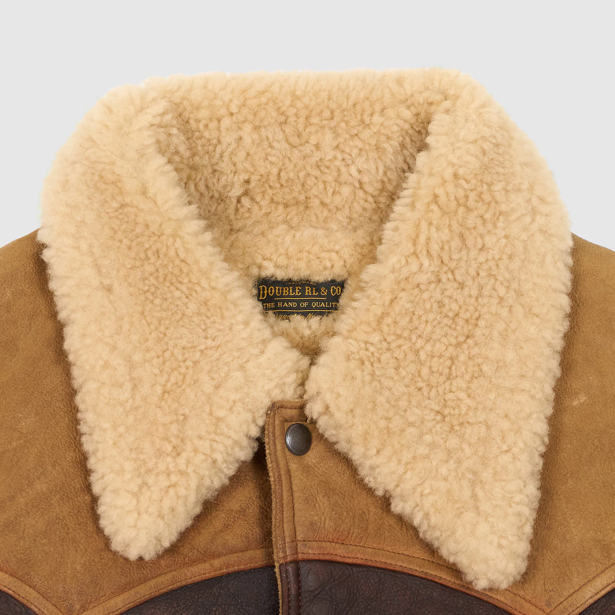 Double RL Two Tone Dalton Shearling Vest