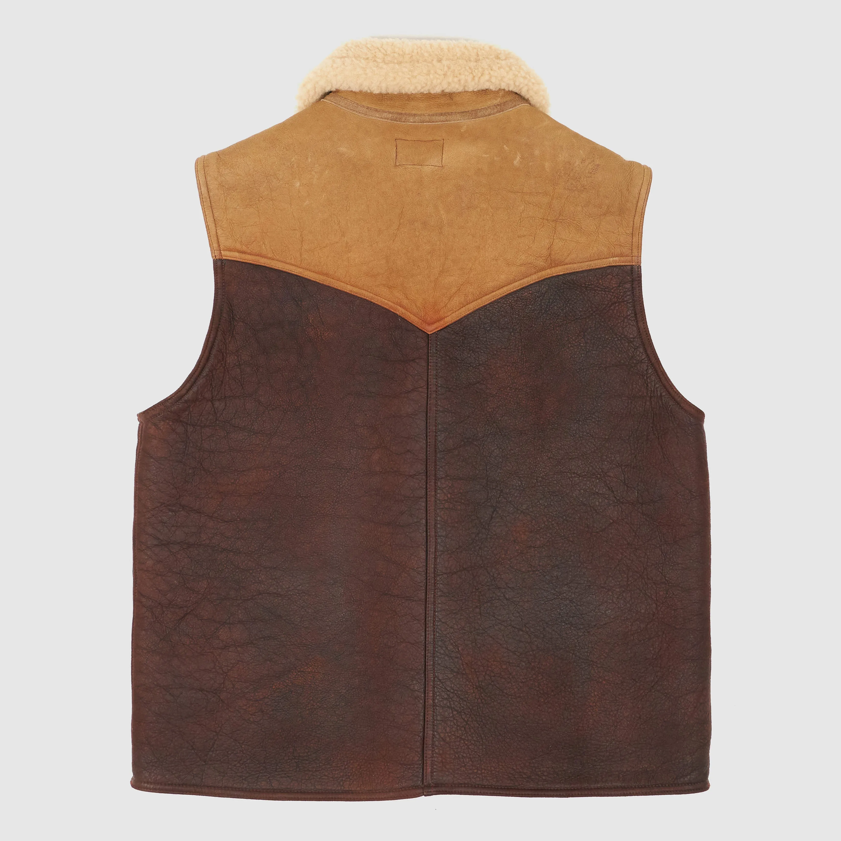 Double RL Two Tone Dalton Shearling Vest