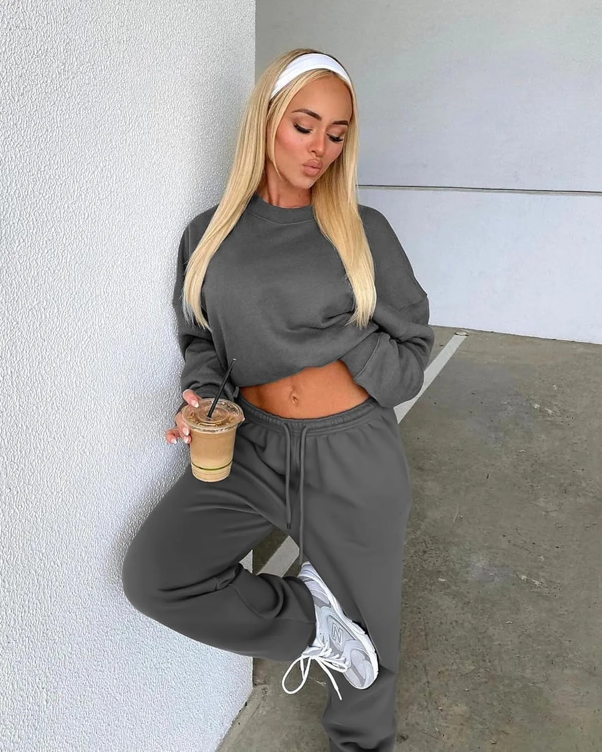 FULLSOFT Fleece Lined Sweatpants for Women-Women's Thermal Joggers with Pockets Lounge Leggings for Workout Running Winter