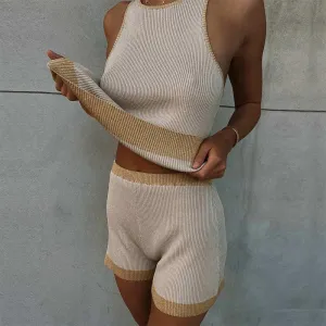 KittenAlarm - Mila Knitted Shorts Set
