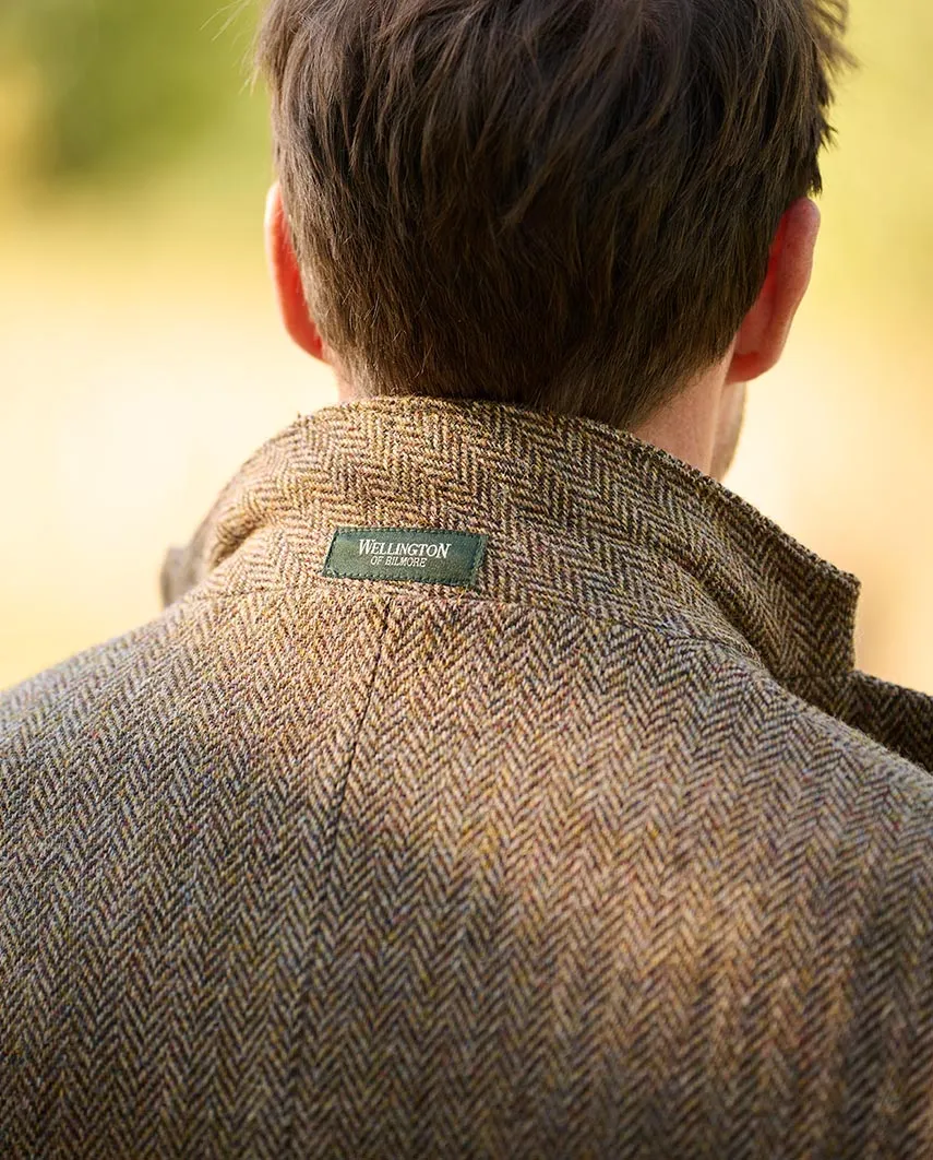 London tweed blazer, Harris Tweed, country herringbone