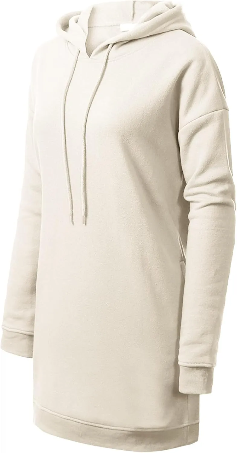 MixMatchy Women's Casual Long Sleeve Fleece Hoodie Fall Sweatshirts Hooded Pullover Tunic