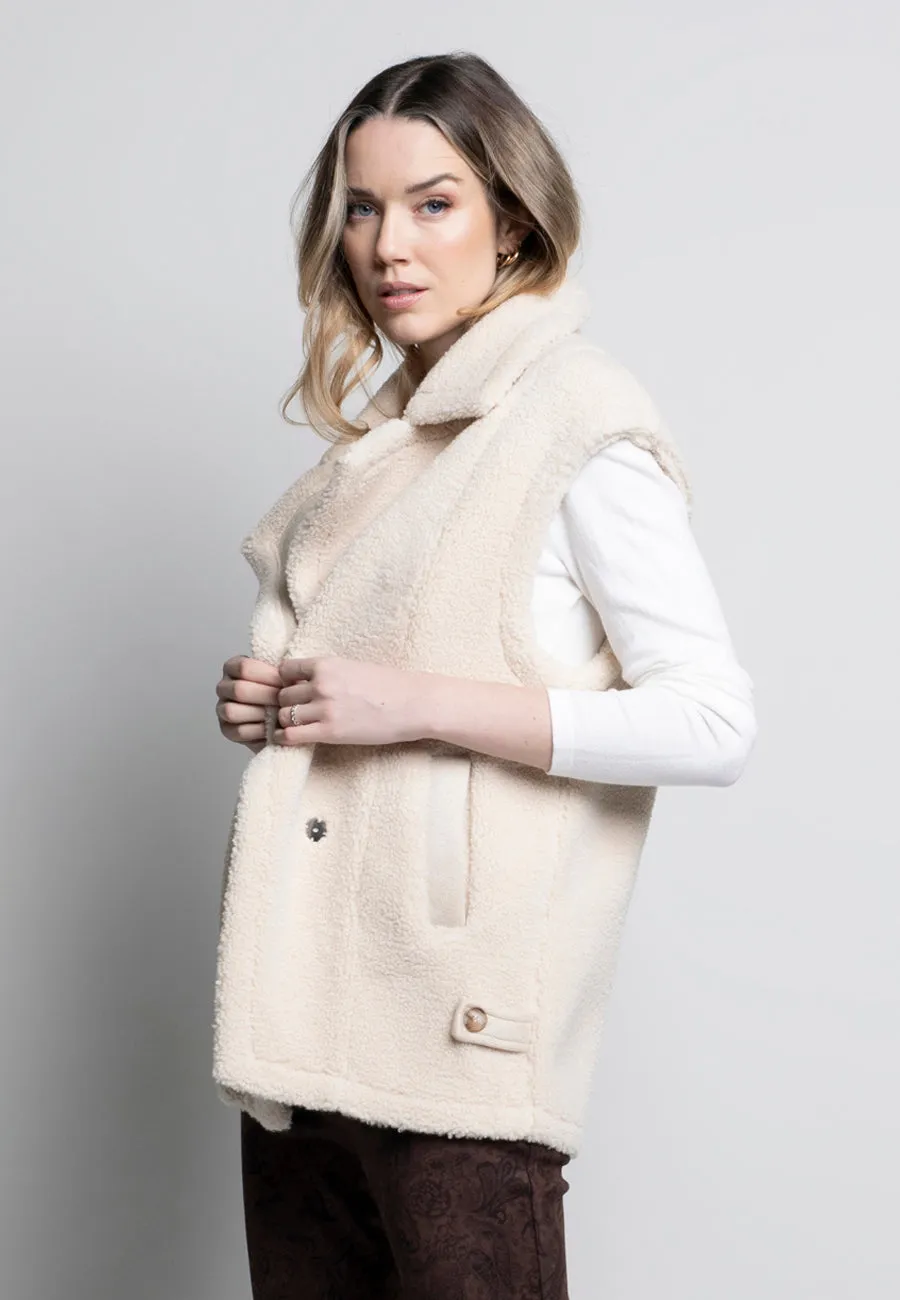 Oversized Faux Shearling Vest