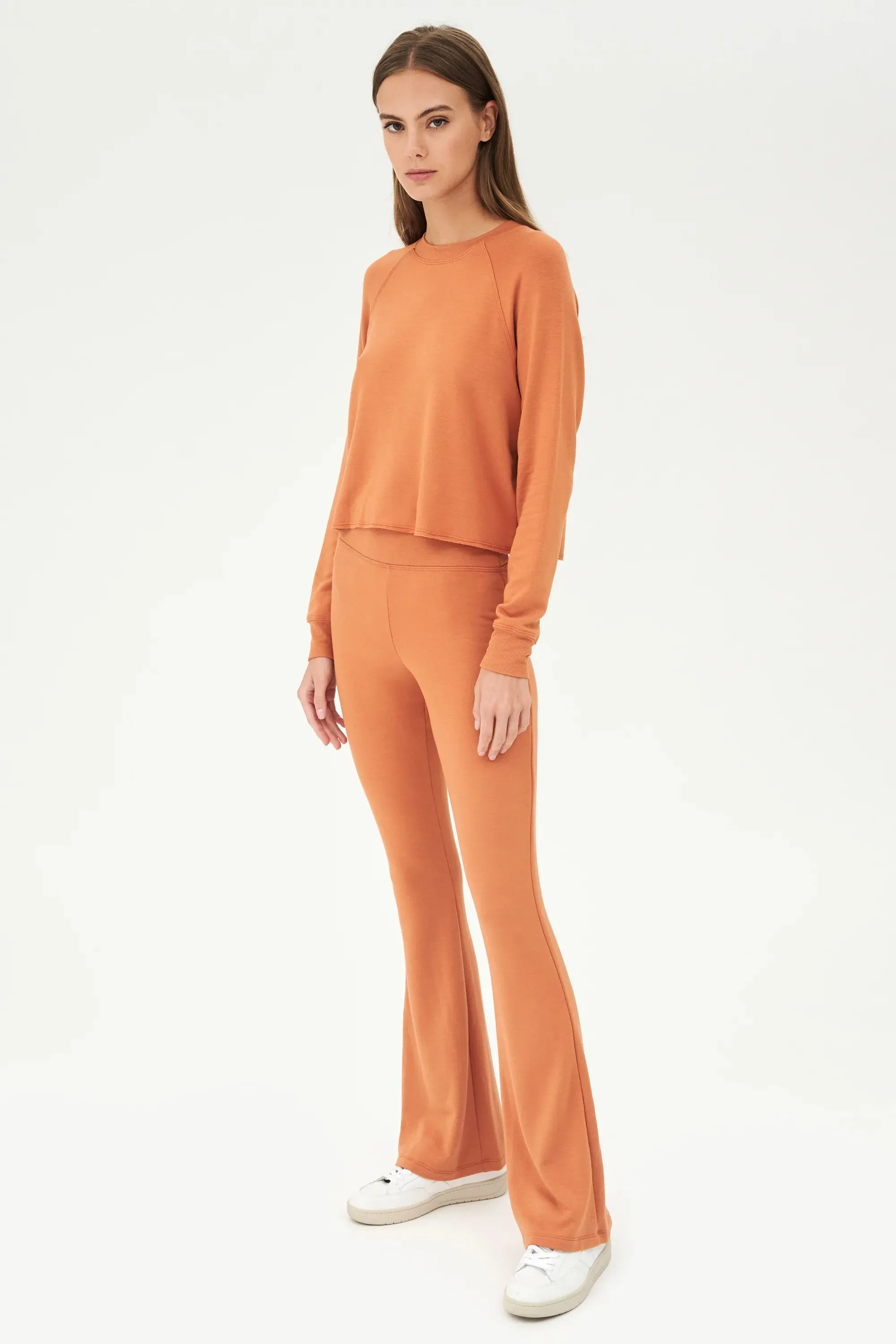 Raquel Fleece Flare Pecan