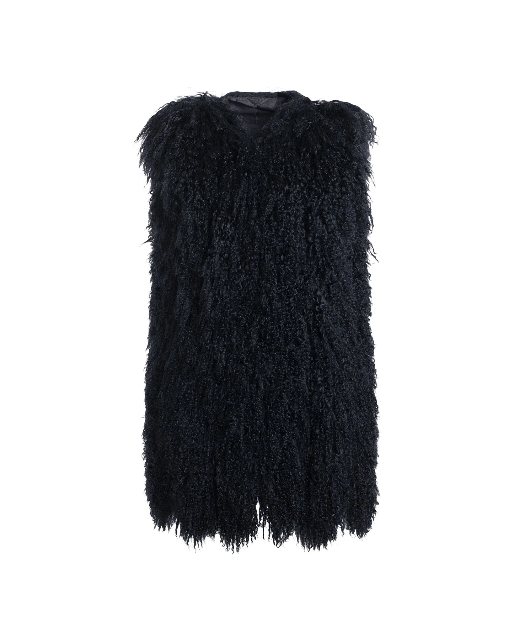 Select Mongolian Lamb Vertical Layer Vest