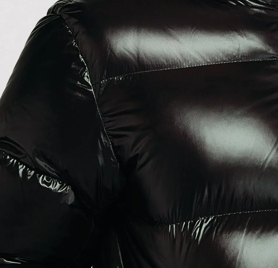 Super Lightweight Coated Water Resistant Nylon Fabric 77D, Black Satin Finish