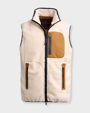 Tan Shearling Vest