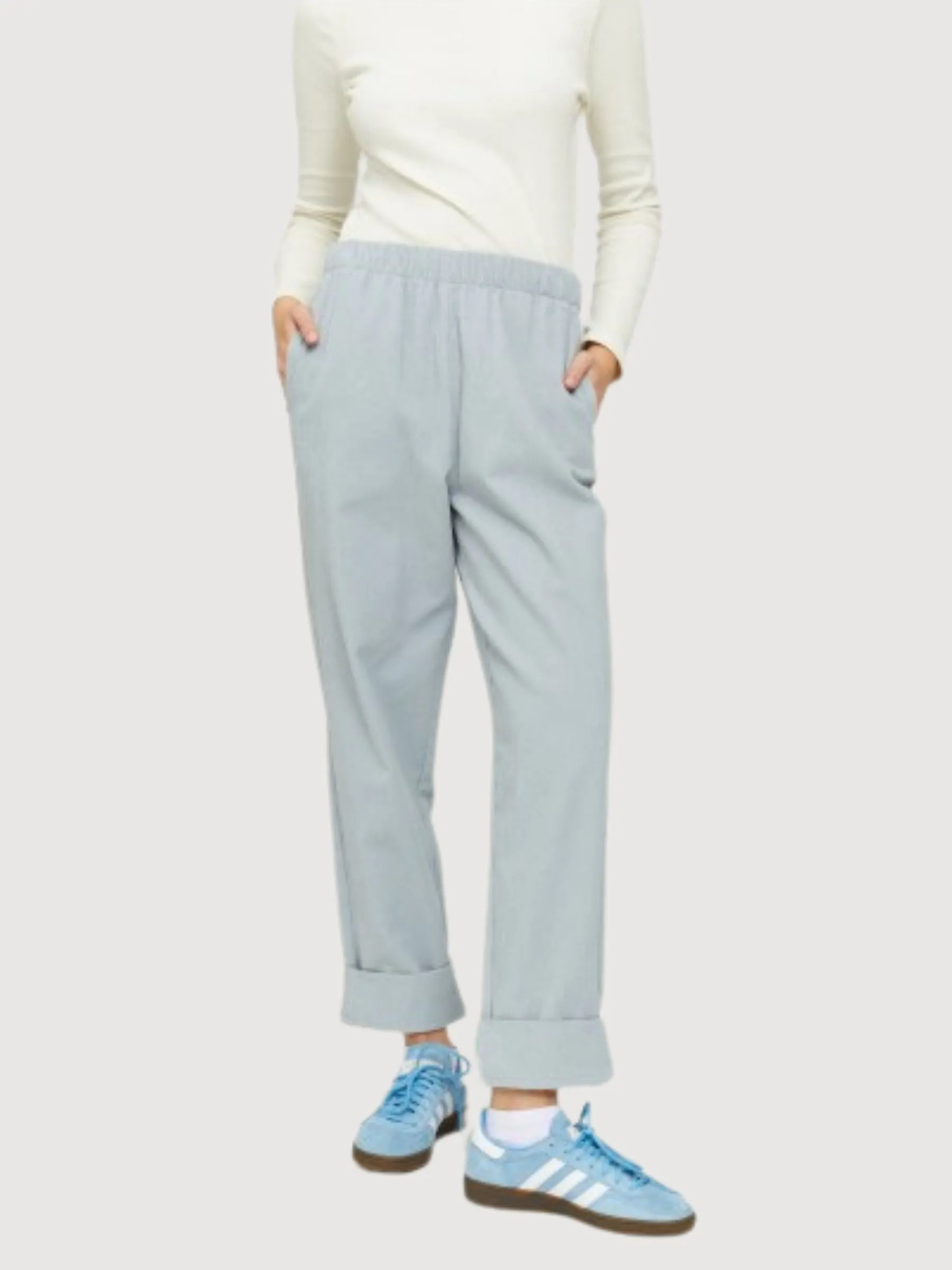 Yulara Pants Ice Blue Women | Mazine
