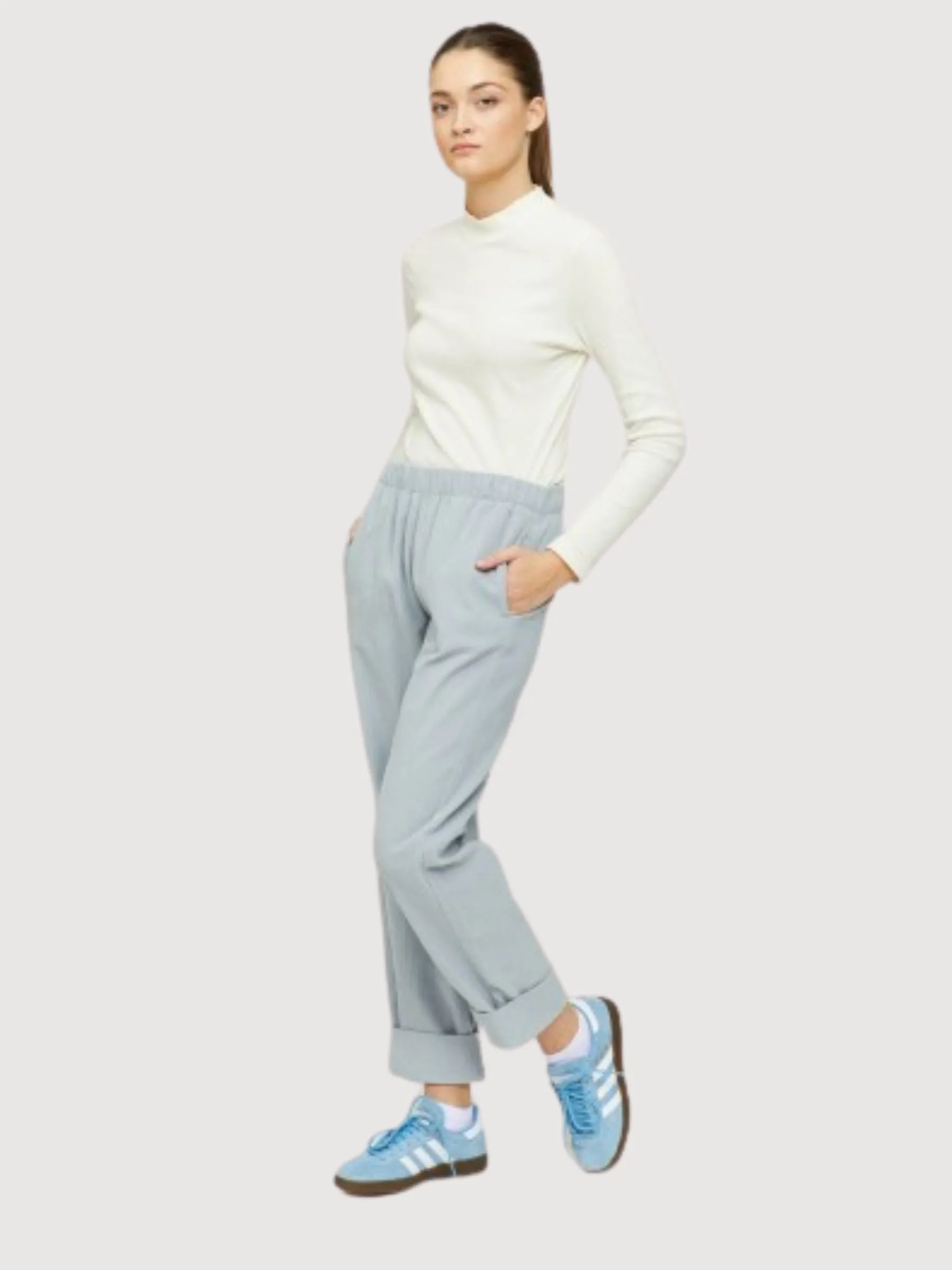Yulara Pants Ice Blue Women | Mazine